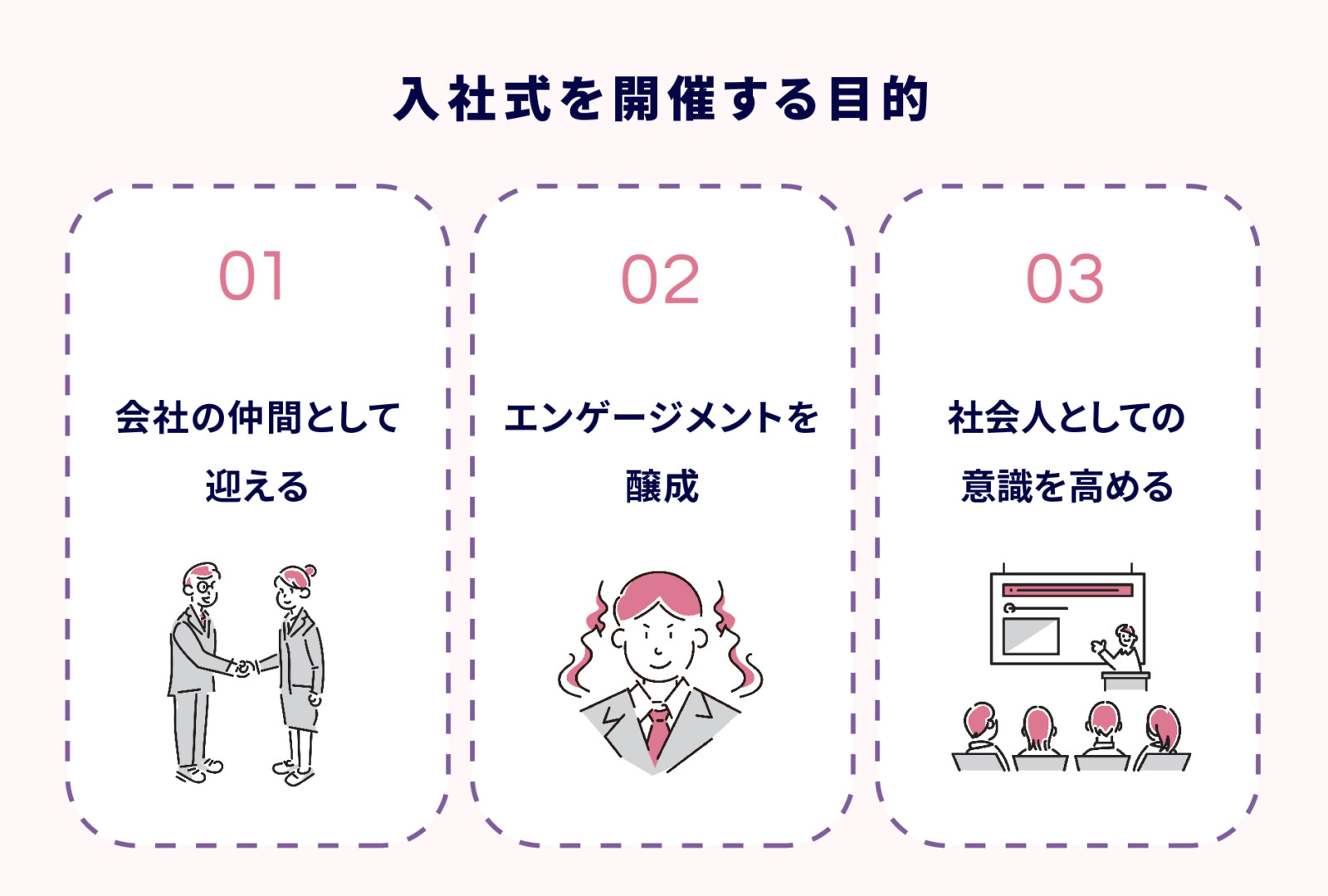 エンゲージメントが上がる入社式！一般的な式次第や面白い事例を紹介！