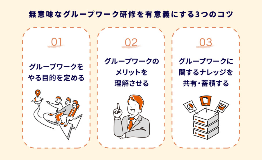 無意味なグループワーク研修を有意義にする3つのコツ