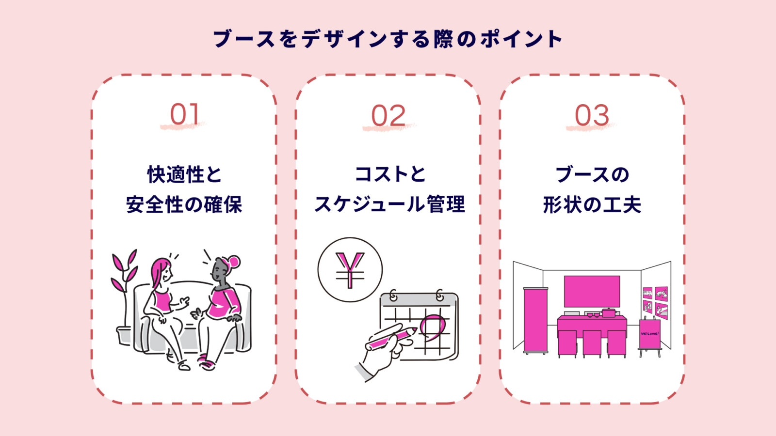 展示会ブースをデザインするポイント！デザインの事例やブースづくりのコツ7選を紹介
