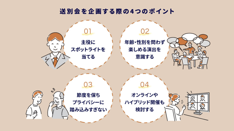 送別会の企画アイデア15選!成功のポイントと準備の流れを解説