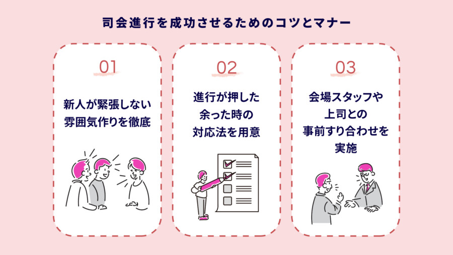 司会進行を成功させるためのコツとマナー