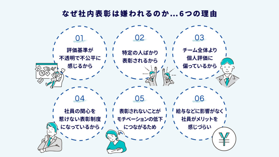 社内表彰が嫌いな人の理由とは？実施の注意点と「いらない」と言われる原因