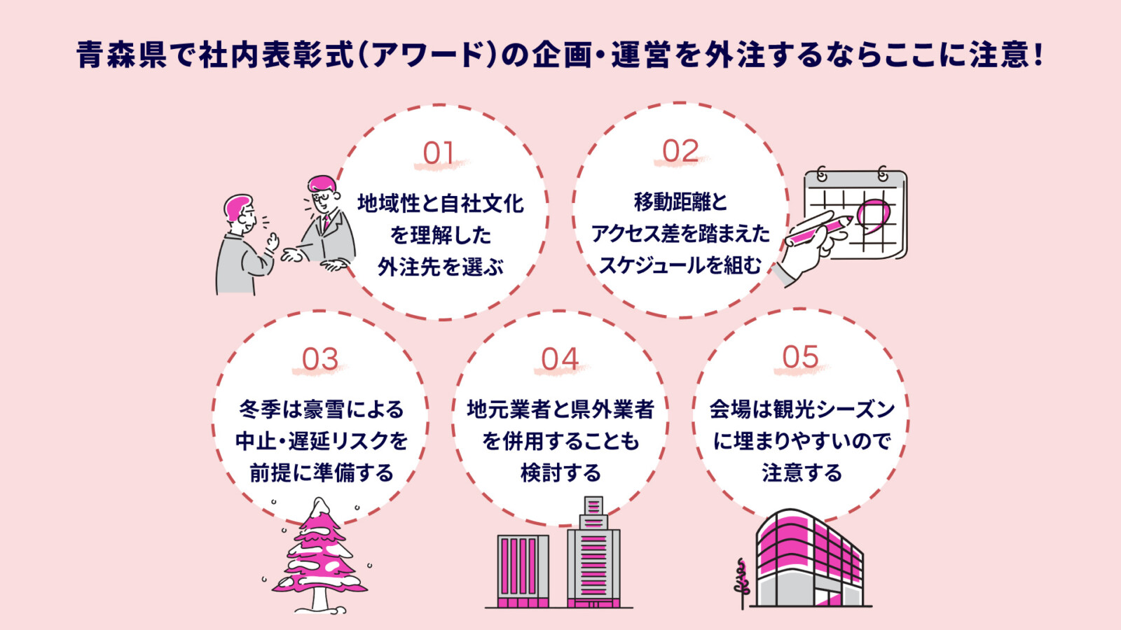 青森県での社内表彰式（アワード）の事例やイベント外注先の選び方を解説！