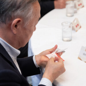 「感謝」が交差する会場。一人ひとりへのメッセージ